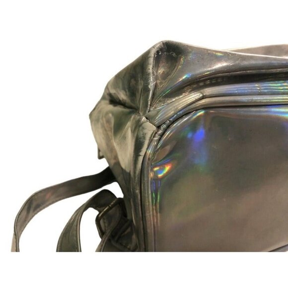 Clear Transparent Iridescent Holographic Travel Metallic PVC Bag - Womens - Picture 5 of 6